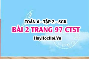 Giải bài 2 trang 97 Toán 6 Tập 2 Chân trời sáng tạo